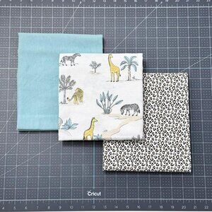 NEW Hudson Baby Safari Receiving Blankets LOT OF 3 - (100% Cotton)